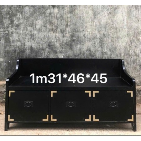 YC08-076 : Ghế Băng Gỗ Có Ngăn Lưu Trữ Chứa Đồ